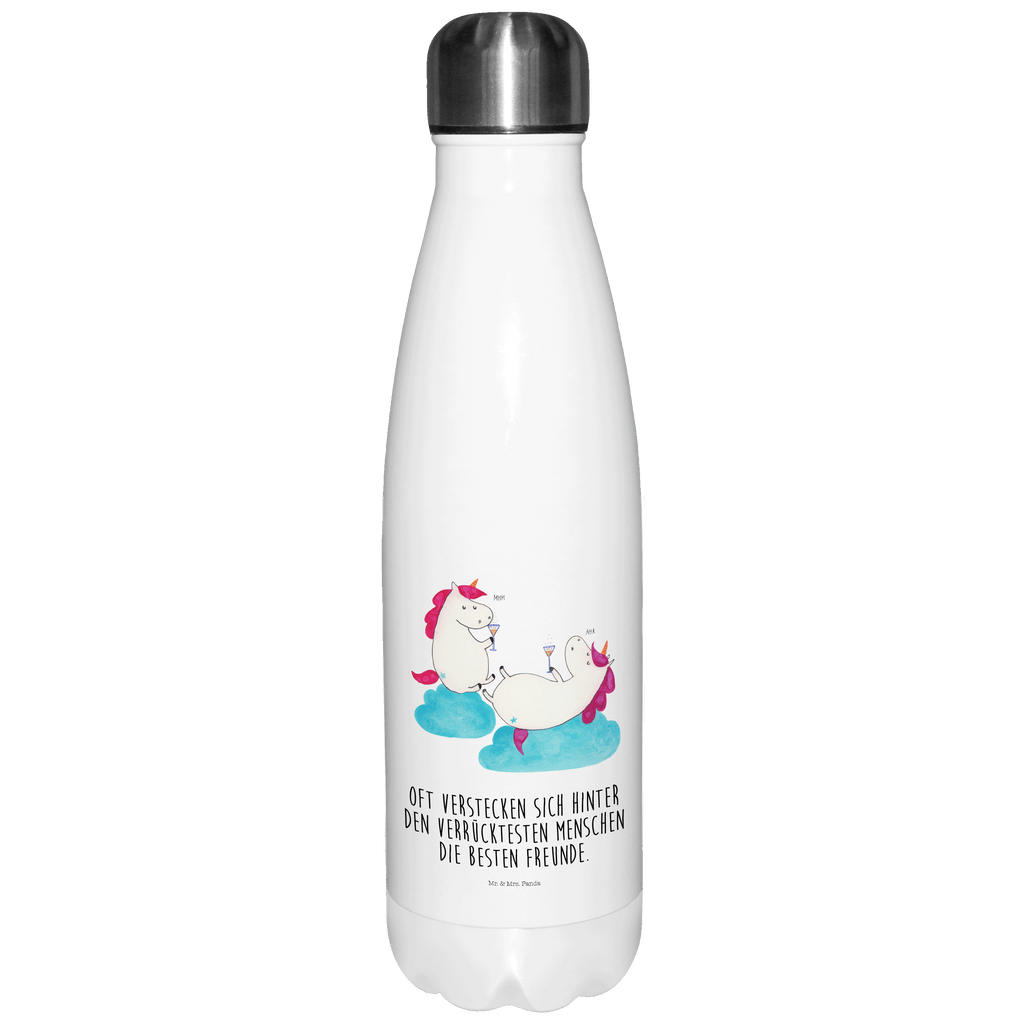 Thermosflasche Einhörner Sekt Isolierflasche, Thermoflasche, Trinkflasche, Thermos, Edelstahl, Einhorn, Einhörner, Einhorn Deko, Pegasus, Unicorn, Freundinnen, Freundin, BFF, Sekt, Mädelsabend, Spaß, Party, Korken, Anstoßen, Beste