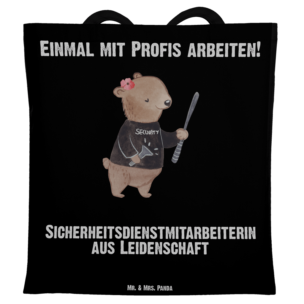 Tragetasche Sicherheitsdienstmitarbeiterin aus Leidenschaft Beuteltasche, Beutel, Einkaufstasche, Jutebeutel, Stoffbeutel, Tasche, Shopper, Umhängetasche, Strandtasche, Schultertasche, Stofftasche, Tragetasche, Badetasche, Jutetasche, Einkaufstüte, Laptoptasche, Beruf, Ausbildung, Jubiläum, Abschied, Rente, Kollege, Kollegin, Geschenk, Schenken, Arbeitskollege, Mitarbeiter, Firma, Danke, Dankeschön