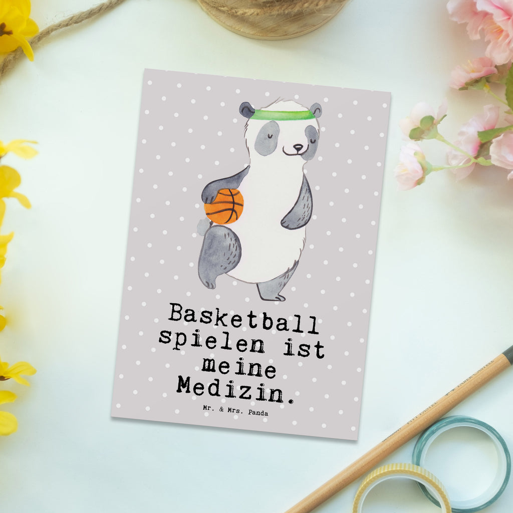 Postkarte Panda Basketball Medizin Postkarte, Karte, Geschenkkarte, Grußkarte, Einladung, Ansichtskarte, Geburtstagskarte, Einladungskarte, Dankeskarte, Ansichtskarten, Einladung Geburtstag, Einladungskarten Geburtstag, Geschenk, Sport, Sportart, Hobby, Schenken, Danke, Dankeschön, Auszeichnung, Gewinn, Sportler, Basketball, Basketball Verein, Basketball Verband, Basketballplatz