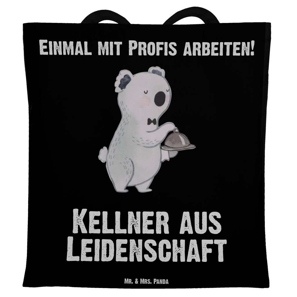 Tragetasche Kellner aus Leidenschaft Beuteltasche, Beutel, Einkaufstasche, Jutebeutel, Stoffbeutel, Beruf, Ausbildung, Jubiläum, Abschied, Rente, Kollege, Kollegin, Geschenk, Schenken, Arbeitskollege, Mitarbeiter, Firma, Danke, Dankeschön, Kellner, Servicekraft, Restaurant, Ober