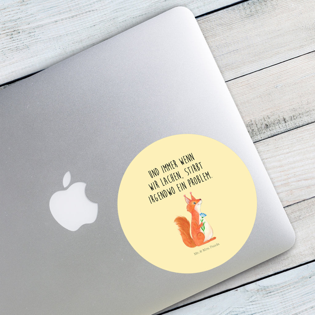 Rund Aufkleber Eichhörnchen Blume Sticker, Aufkleber, Etikett, Tiermotive, Gute Laune, lustige Sprüche, Tiere, Eichhörnchen, Eichhorn, Spruch positiv, Lachen, Spaß, Motivation Sprüche, Motivation Bilder, glücklich Spruch, Spruch Deko