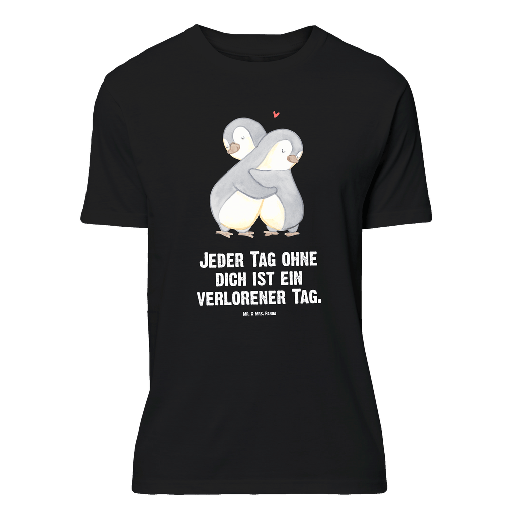 T-Shirt Standard Pinguine Kuscheln T-Shirt, Shirt, Tshirt, Lustiges T-Shirt, T-Shirt mit Spruch, Party, Junggesellenabschied, Jubiläum, Geburstag, Herrn, Damen, Männer, Frauen, Schlafshirt, Nachthemd, Sprüche, Liebe, Partner, Freund, Freundin, Ehemann, Ehefrau, Heiraten, Verlobung, Heiratsantrag, Liebesgeschenk, Jahrestag, Hocheitstag, Valentinstag, Geschenk für Frauen, Hochzeitstag, Mitbringsel, Geschenk für Freundin, Geschenk für Partner, Liebesbeweis, für Männer, für Ehemann