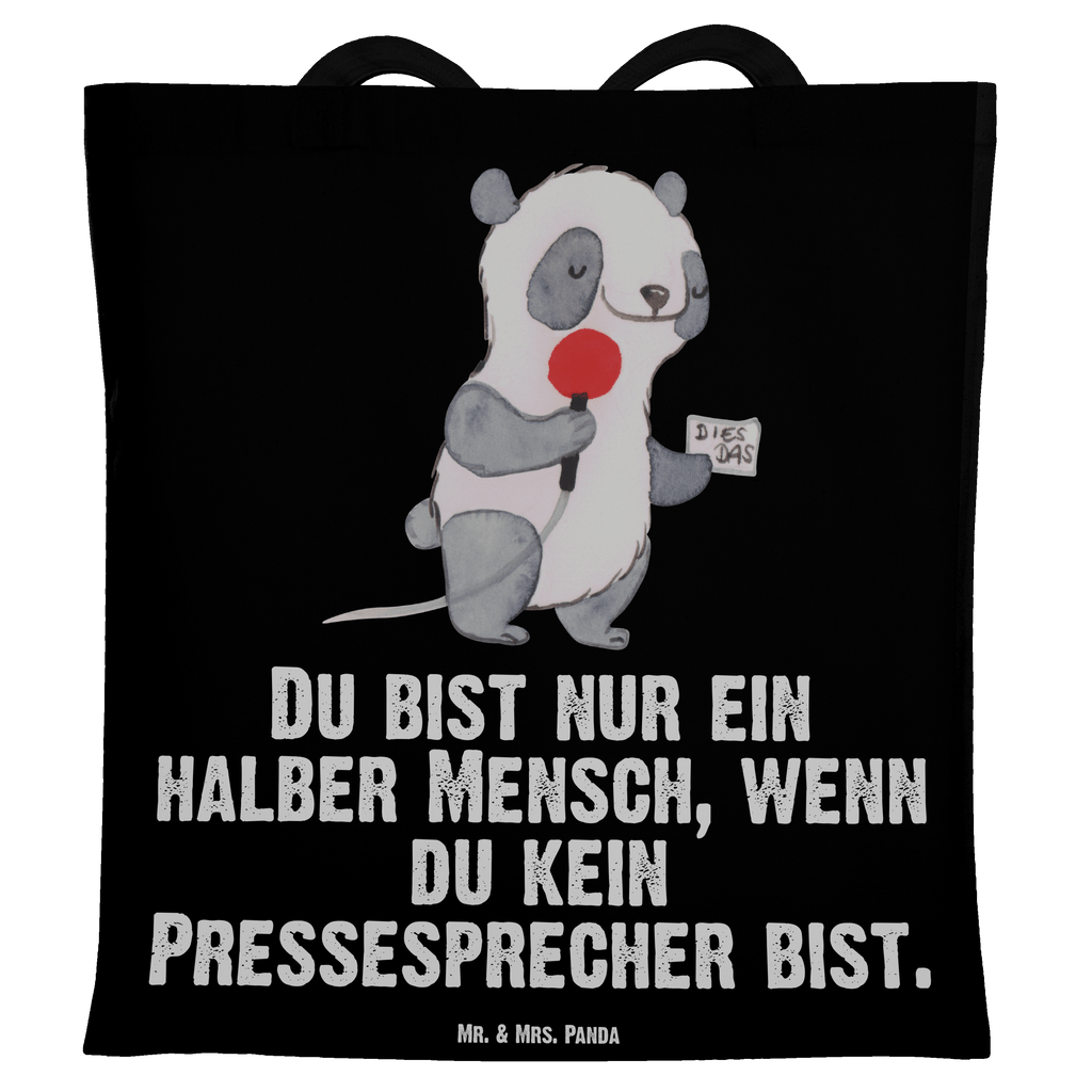 Tragetasche Pressesprecher mit Herz Beuteltasche, Beutel, Einkaufstasche, Jutebeutel, Stoffbeutel, Tasche, Shopper, Umhängetasche, Strandtasche, Schultertasche, Stofftasche, Tragetasche, Badetasche, Jutetasche, Einkaufstüte, Laptoptasche, Beruf, Ausbildung, Jubiläum, Abschied, Rente, Kollege, Kollegin, Geschenk, Schenken, Arbeitskollege, Mitarbeiter, Firma, Danke, Dankeschön