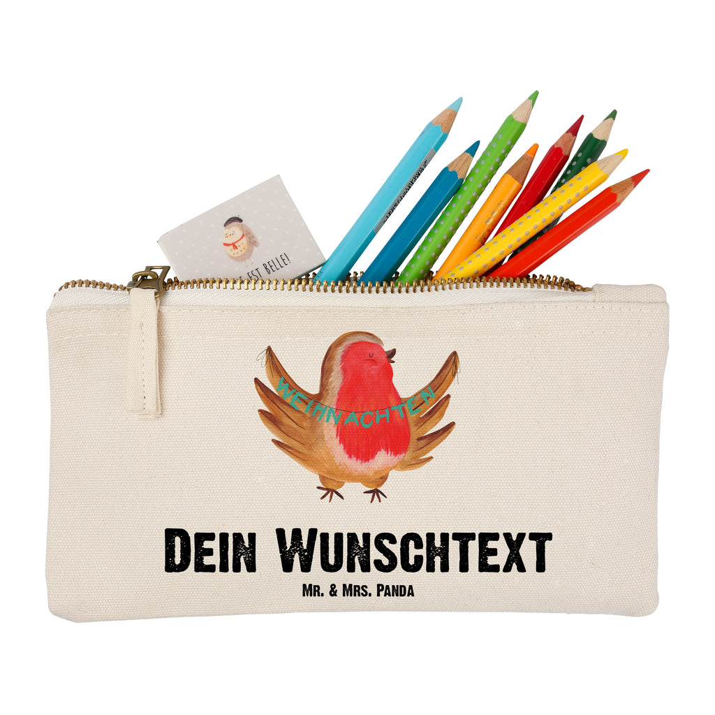 Personalisierte Schminktasche Rotkehlchen Weihnachten Personalisierte Schminktasche, Personalisierte Kosmetiktasche, Personalisierter Kosmetikbeutel, Personalisiertes Stiftemäppchen, Personalisiertes Etui, Personalisierte Federmappe, Personalisierte Makeup Bag, Personalisiertes Schminketui, Personalisiertes Kosmetiketui, Personalisiertes Schlamperetui, Schminktasche mit Namen, Kosmetiktasche mit Namen, Kosmetikbeutel mit Namen, Stiftemäppchen mit Namen, Etui mit Namen, Federmappe mit Namen, Makeup Bg mit Namen, Schminketui mit Namen, Kosmetiketui mit Namen, Schlamperetui mit Namen, Schminktasche personalisieren, Schminktasche bedrucken, Schminktasche selbst gestalten, Winter, Weihnachten, Weihnachtsdeko, Nikolaus, Advent, Heiligabend, Wintermotiv, Frohe Weihnachten, Weihnachtsmotiv, Weihnachtsgruß, Vogel, xmas