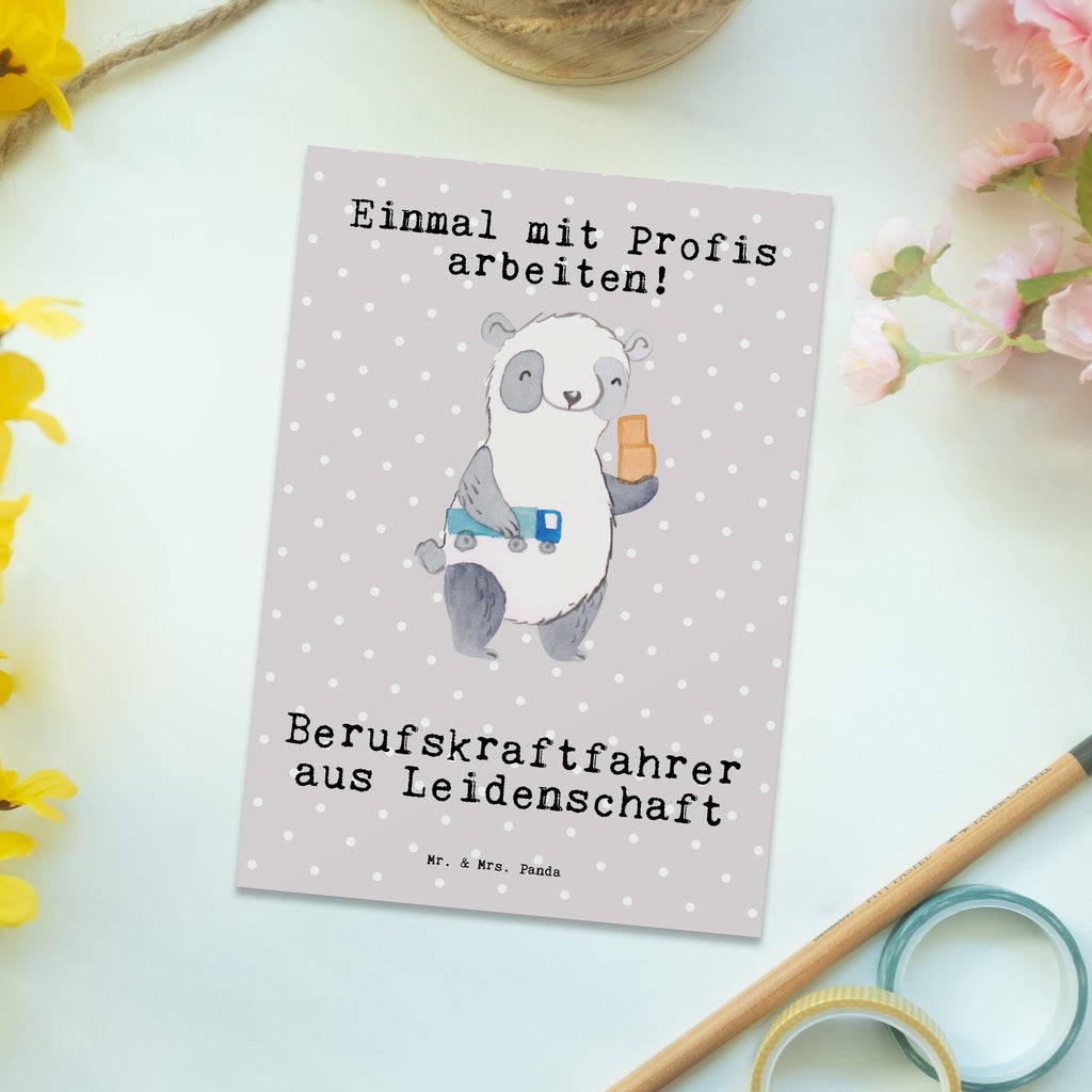 Postkarte Berufskraftfahrer aus Leidenschaft Postkarte, Karte, Geschenkkarte, Grußkarte, Einladung, Ansichtskarte, Geburtstagskarte, Einladungskarte, Dankeskarte, Ansichtskarten, Einladung Geburtstag, Einladungskarten Geburtstag, Beruf, Ausbildung, Jubiläum, Abschied, Rente, Kollege, Kollegin, Geschenk, Schenken, Arbeitskollege, Mitarbeiter, Firma, Danke, Dankeschön