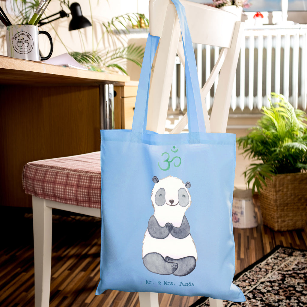 Tragetasche Panda Meditieren Medizin Beuteltasche, Beutel, Einkaufstasche, Jutebeutel, Stoffbeutel, Tasche, Shopper, Umhängetasche, Strandtasche, Schultertasche, Stofftasche, Tragetasche, Badetasche, Jutetasche, Einkaufstüte, Laptoptasche, Geschenk, Sport, Sportart, Hobby, Schenken, Danke, Dankeschön, Auszeichnung, Gewinn, Sportler, Meditieren, Meditation, Meditationskurs