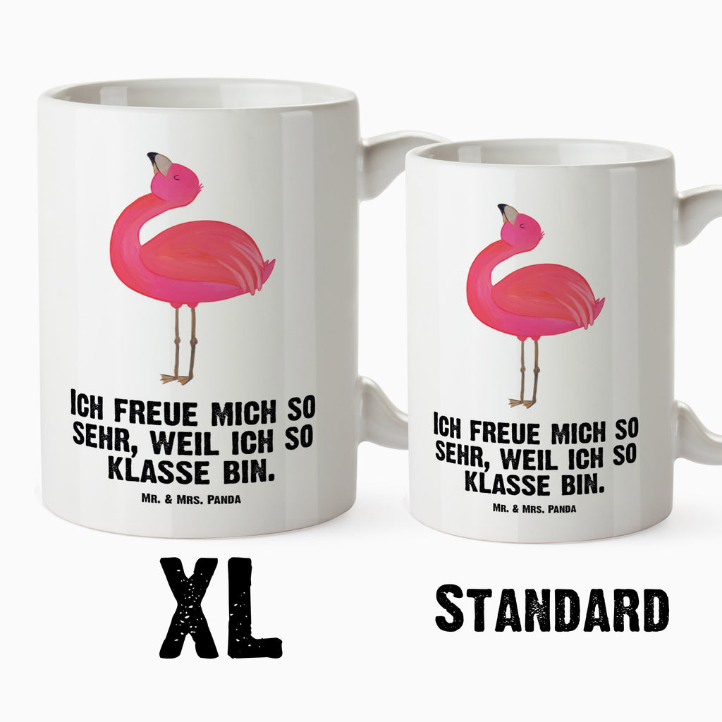 XL Tasse Flamingo stolz XL Tasse, Große Tasse, Grosse Kaffeetasse, XL Becher, XL Teetasse, spülmaschinenfest, Jumbo Tasse, Groß, Flamingo, stolz, Freude, Selbstliebe, Selbstakzeptanz, Freundin, beste Freundin, Tochter, Mama, Schwester