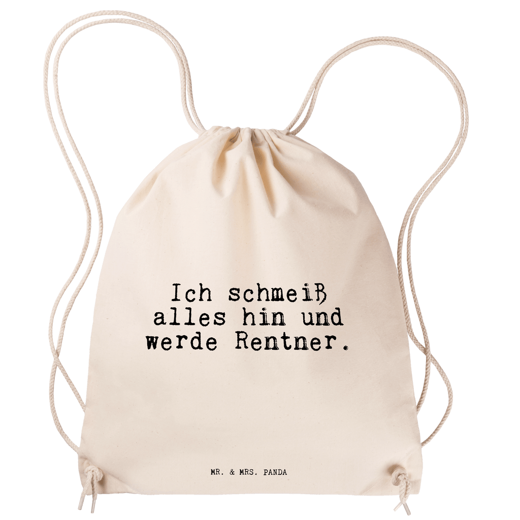 Sportbeutel Ich schmeiß alles hin... Sportbeutel, Turnbeutel, Beutel, Sporttasche, Tasche, Stoffbeutel, Sportbeutel Kinder, Gymsack, Beutel Rucksack, Kleine Sporttasche, Sportzubehör, Turnbeutel Baumwolle, Spruch, Sprüche, lustige Sprüche, Weisheiten, Zitate, Spruch Geschenke, Spruch Sprüche Weisheiten Zitate Lustig Weisheit Worte