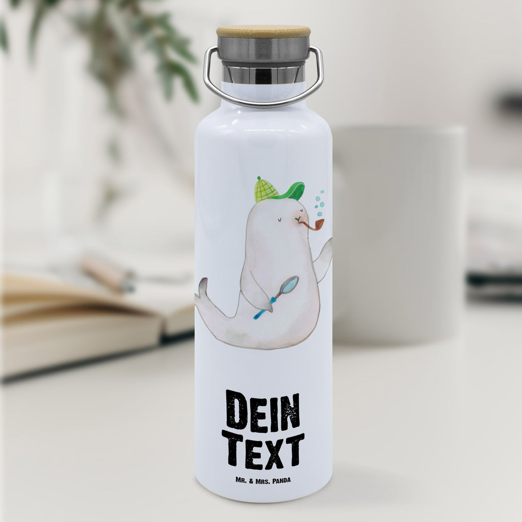 Personalisierte Trinkflasche Robbe Sherlock Personalisierte Trinkflasche, Trinkflasche mit Namen, Trinkflasche bedrucken, Flasche personalisiert, Trinkflasch mit Aufdruck, Trinkflasche Werbegeschenk, Namensaufdruck Trinkflasche, Sportflasche personalisiert, Trinkflasche Sport, Tiermotive, Gute Laune, lustige Sprüche, Tiere