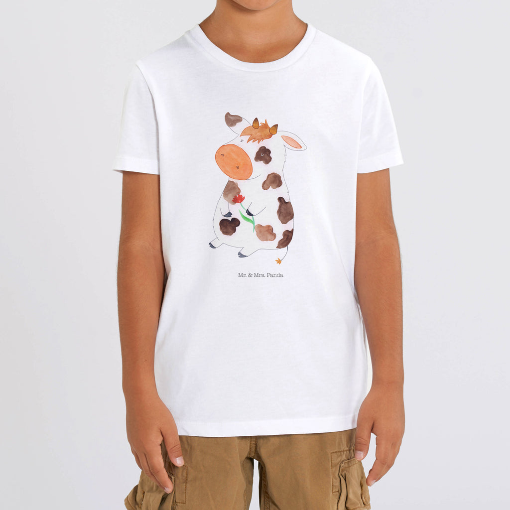 Organic Kinder T-Shirt Kuh Kinder T-Shirt, Kinder T-Shirt Mädchen, Kinder T-Shirt Jungen, Bauernhof, Hoftiere, Landwirt, Landwirtin, Kuh, Kühe, Träume, Flausen, Spruch, Magie, Motivtion, Hof, Milch, Milchkuh