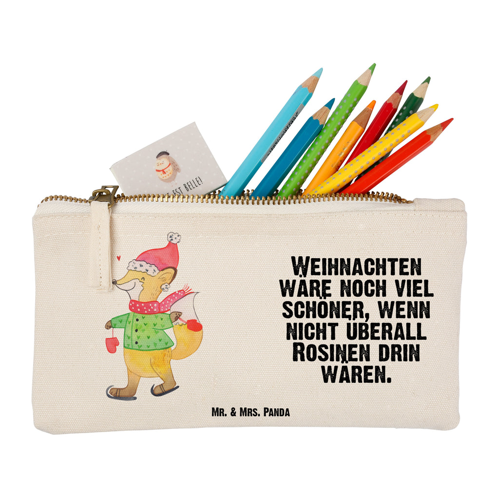 Schminktasche Fuchs  Schlittschuhe Schminktasche, Kosmetiktasche, Kosmetikbeutel, Stiftemäppchen, Etui, Federmappe, Makeup, XXL, Schminketui, Kosmetiketui, Schlamperetui, Winter, Weihnachten, Weihnachtsdeko, Nikolaus, Advent, Heiligabend, Wintermotiv, Weihnachtsmann, Weihnachtstage, Weihnachtsbaum, Tannenbaum, Weihnachtszeit