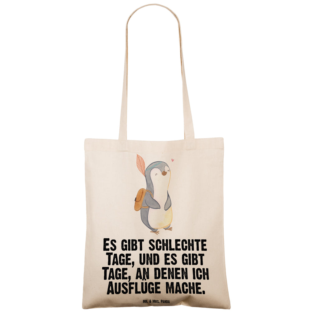 Tragetasche Pinguin Ausflug Beuteltasche, Beutel, Einkaufstasche, Jutebeutel, Stoffbeutel, Tasche, Shopper, Umhängetasche, Strandtasche, Schultertasche, Stofftasche, Tragetasche, Badetasche, Jutetasche, Einkaufstüte, Laptoptasche, Geschenk, Sport, Sportart, Hobby, Schenken, Danke, Dankeschön, Auszeichnung, Gewinn, Sportler, Ausflüge machen, reisen, Ausflug, Ausflugsziele