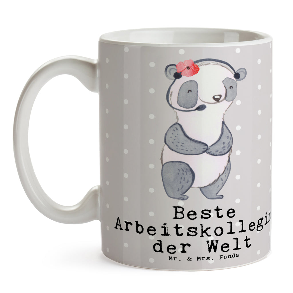 Tasse Panda Beste Arbeitskollegin der Welt Tasse, Kaffeetasse, Teetasse, Becher, Kaffeebecher, Teebecher, Keramiktasse, Porzellantasse, Büro Tasse, Geschenk Tasse, Tasse Sprüche, Tasse Motive, für, Dankeschön, Geschenk, Schenken, Geburtstag, Geburtstagsgeschenk, Geschenkidee, Danke, Bedanken, Mitbringsel, Freude machen, Geschenktipp, Arbeitskollegin, Kollegin, Freundin, Büro, Abschiedsgeschenk, Ruhestand, Arbeit, Mitarbeiterin, Berufsgenossin, Beruf