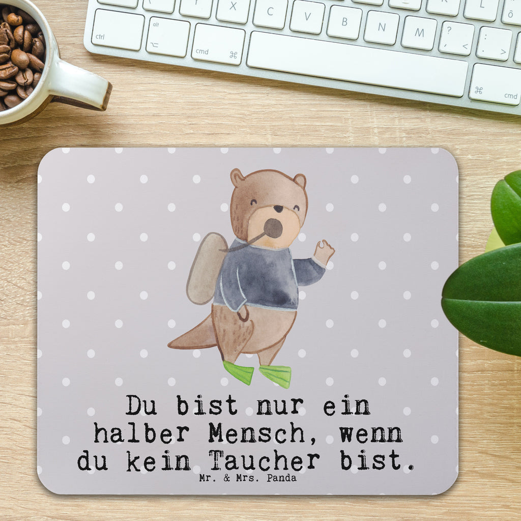 Mauspad Taucher mit Herz Mousepad, Computer zubehör, Büroausstattung, PC Zubehör, Arbeitszimmer, Mauspad, Einzigartiges Mauspad, Designer Mauspad, Mausunterlage, Mauspad Büro, Beruf, Ausbildung, Jubiläum, Abschied, Rente, Kollege, Kollegin, Geschenk, Schenken, Arbeitskollege, Mitarbeiter, Firma, Danke, Dankeschön