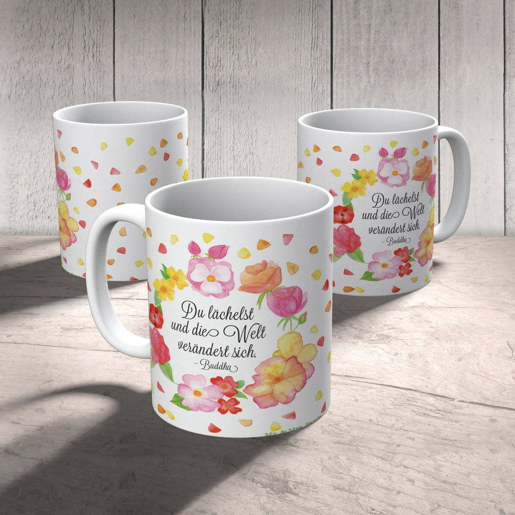 Tasse Du Lächelst Tasse, Kaffeetasse, Teetasse, Becher, Kaffeebecher, Teebecher, Keramiktasse, Porzellantasse, Büro Tasse, Geschenk Tasse, Tasse Sprüche, Tasse Motive, Kaffeetassen, Tasse bedrucken, Designer Tasse, Cappuccino Tassen, Schöne Teetassen, Blumen Deko, Frühlings Deko, Sommer Deko, Dekoration, positive Botschaft, Naturliebhaber, Outdoor, Natur, Abenteuer, Lächele, Welt verändert sich, Zitat Buddha, Lachen Spruch, glücklich sein, Zitat schön, Geschenk Freundin, Spruch positiv