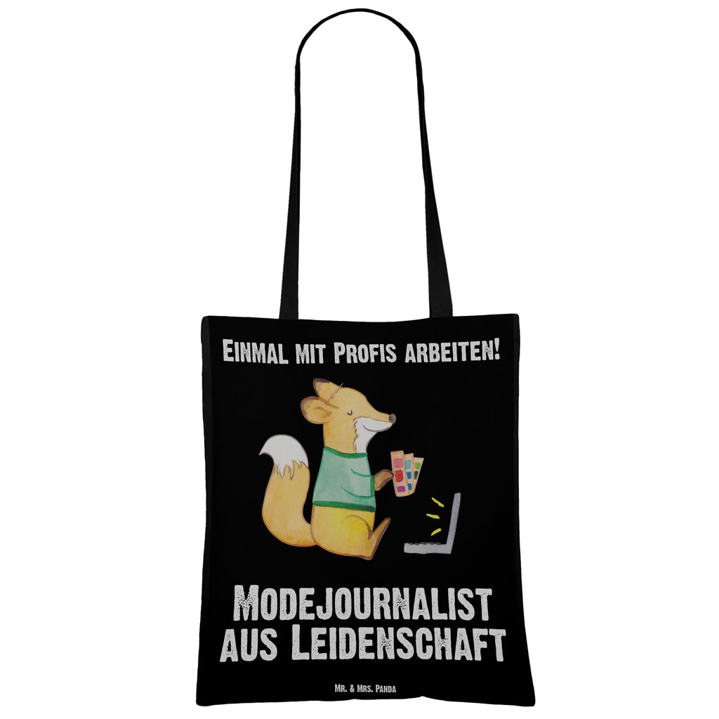 Tragetasche Modejournalist aus Leidenschaft Beuteltasche, Beutel, Einkaufstasche, Jutebeutel, Stoffbeutel, Beruf, Ausbildung, Jubiläum, Abschied, Rente, Kollege, Kollegin, Geschenk, Schenken, Arbeitskollege, Mitarbeiter, Firma, Danke, Dankeschön, Modejournalist, Journalist, Reporter, Redakteur, Pressebüro, Studium