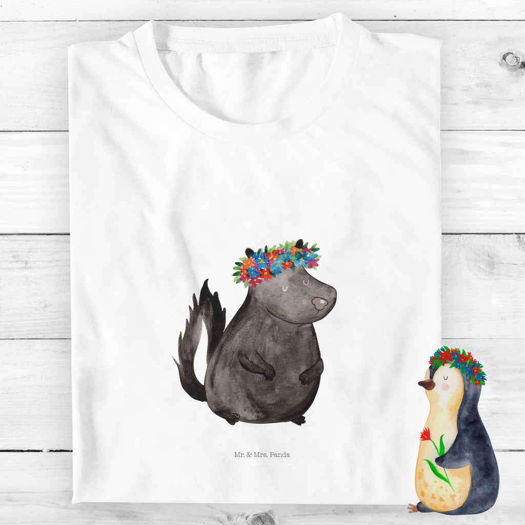 Organic Kinder T-Shirt Stinktier Mädchen Kinder T-Shirt, Kinder T-Shirt Mädchen, Kinder T-Shirt Jungen, Stinktier, Skunk, Wildtier, Raubtier, Stinker, Stinki, Yoga, Namaste, Lebe, Liebe, Lache