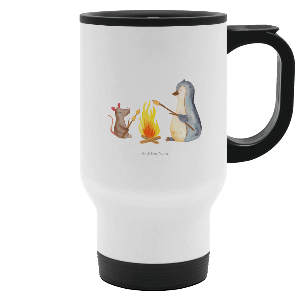 Thermobecher Pinguin Lagerfeuer Thermobecher, To Go Becher, Thermotasse, Kaffeebecher, Isolierbecher, Thermobecher To Go, Warmhaltetasse, Edelstahlbecher, Reisebecher, Tasse mit Deckel, Thermobecher für 400 ml, Kaffeetasse zum Mitnehmen, Tasse zum Mitnehmen, Spülmaschinenfest, Pinguin, Maus, Pinguine, Lagerfeuer, Leben, Arbeit, Job, Motivation, Büro, Büroalltag, Lebensspruch, Lebensmotivation, Neustart, Liebe, grillen, Feuer, Marshmallows