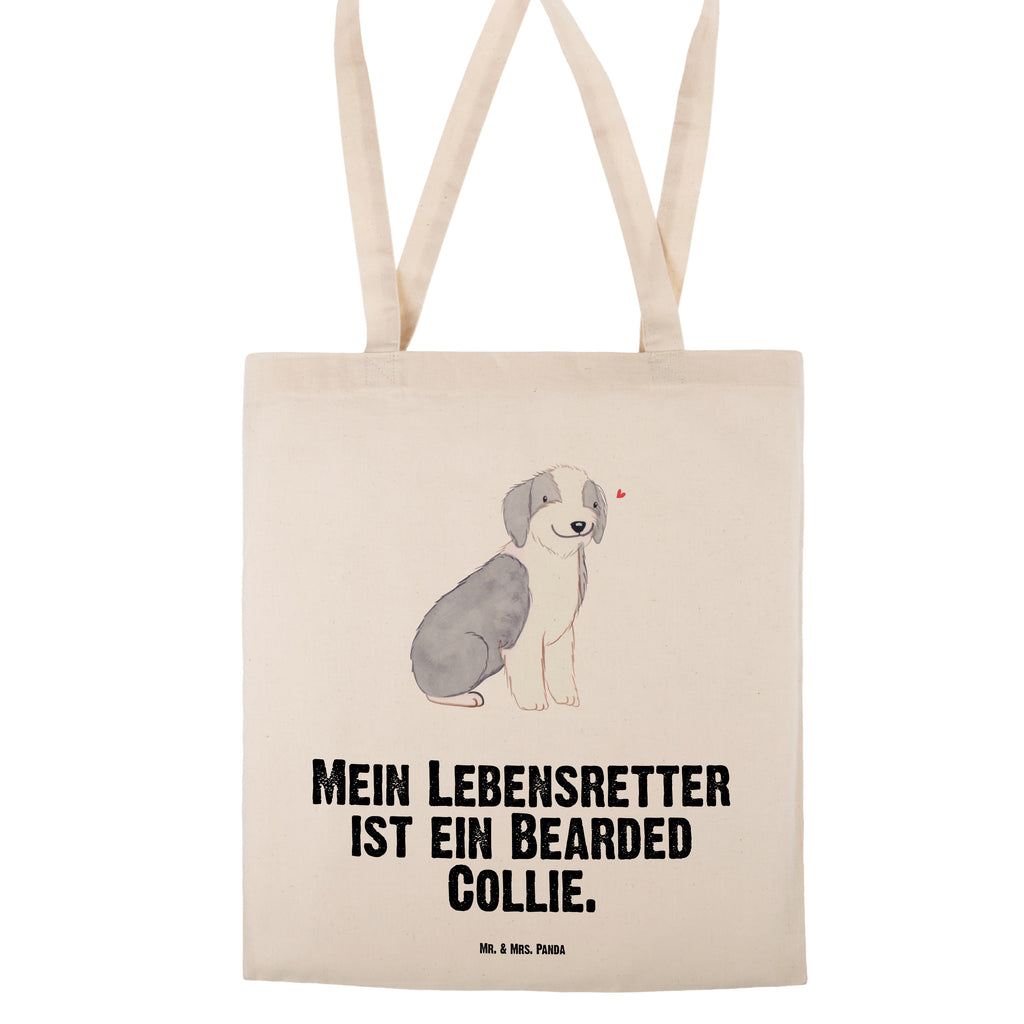 Tragetasche Bearded Collie Lebensretter Beuteltasche, Beutel, Einkaufstasche, Jutebeutel, Stoffbeutel, Tasche, Shopper, Umhängetasche, Strandtasche, Schultertasche, Stofftasche, Tragetasche, Badetasche, Jutetasche, Einkaufstüte, Laptoptasche, Hund, Hunderasse, Rassehund, Hundebesitzer, Geschenk, Tierfreund, Schenken, Welpe, Bearded Collie, britischer Hütehund