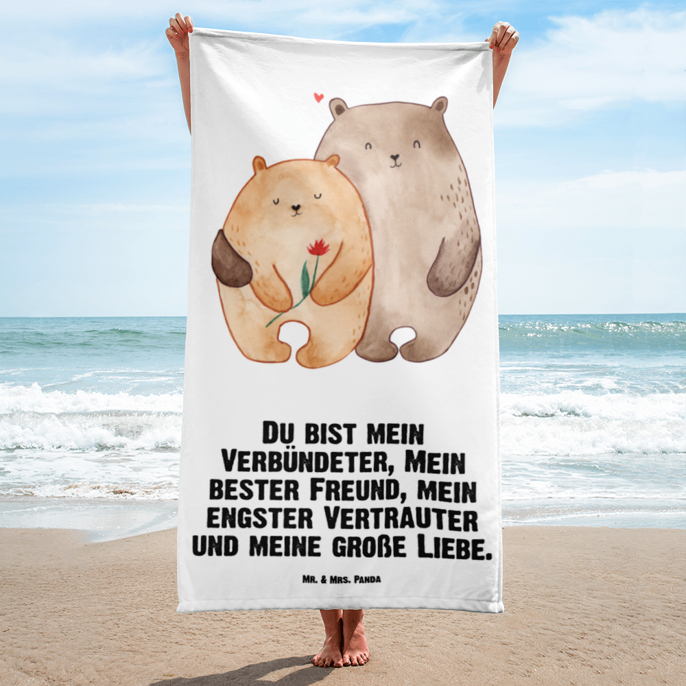 XL Badehandtuch Bären Liebe Handtuch, Badetuch, Duschtuch, Strandtuch, Saunatuch, Liebe, Partner, Freund, Freundin, Ehemann, Ehefrau, Heiraten, Verlobung, Heiratsantrag, Liebesgeschenk, Jahrestag, Hocheitstag, Verliebt, Verlobt, Verheiratet, Geschenk Freundin, Geschenk Freund, Liebesbeweis, Hochzeitstag, Geschenk Hochzeit, Bären, Bärchen, Bär