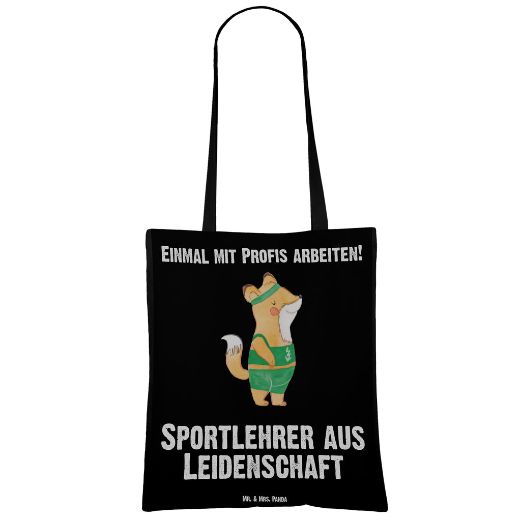 Tragetasche Sportlehrer aus Leidenschaft Beuteltasche, Beutel, Einkaufstasche, Jutebeutel, Stoffbeutel, Tasche, Shopper, Umhängetasche, Strandtasche, Schultertasche, Stofftasche, Tragetasche, Badetasche, Jutetasche, Einkaufstüte, Laptoptasche, Beruf, Ausbildung, Jubiläum, Abschied, Rente, Kollege, Kollegin, Geschenk, Schenken, Arbeitskollege, Mitarbeiter, Firma, Danke, Dankeschön