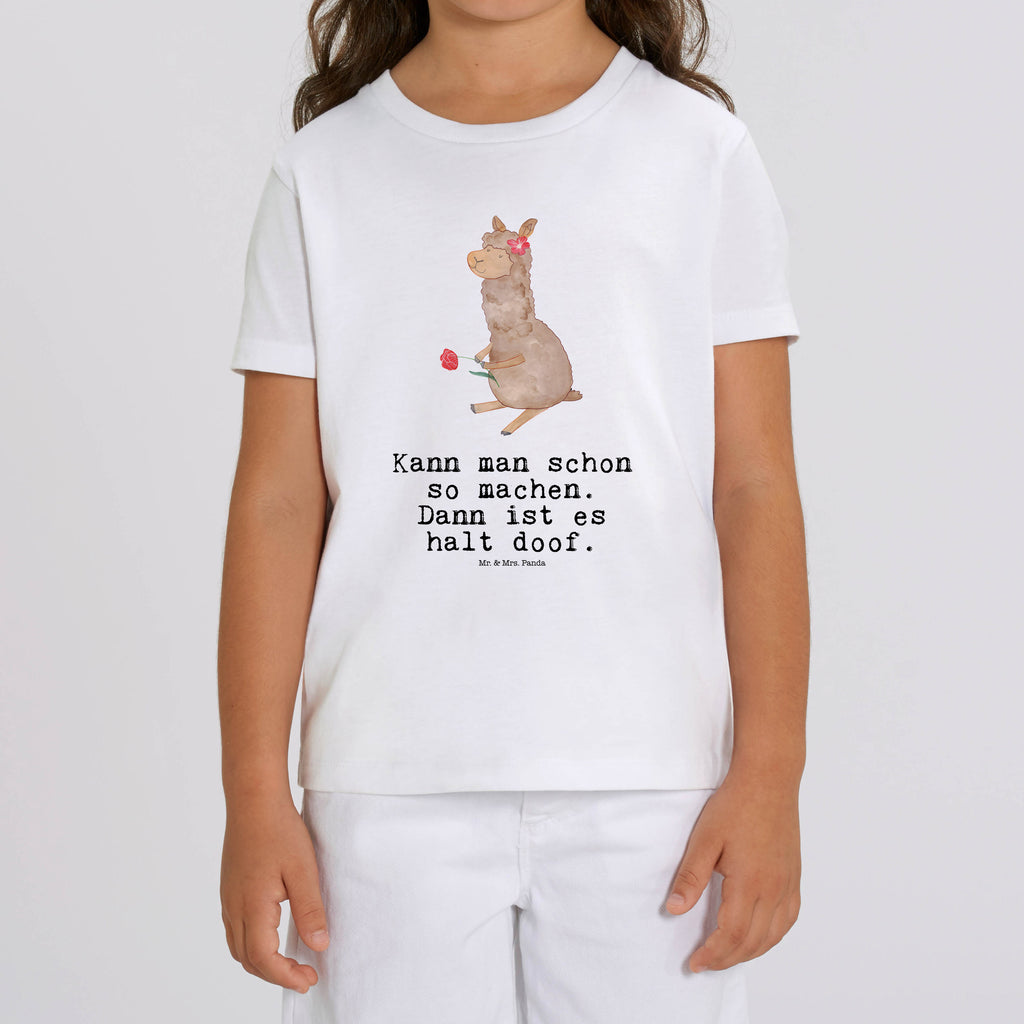 Organic Kinder T-Shirt Alpaka Blume Kinder T-Shirt, Kinder T-Shirt Mädchen, Kinder T-Shirt Jungen, Alpaka, Lama, Blume, Lamas, Alpaka Zitat, Alpaka Spruch, Alpaka Dekor, Alpaka Geschenk, Alpaka Dekoration, Alpaka Witz, Motiv Alpaka