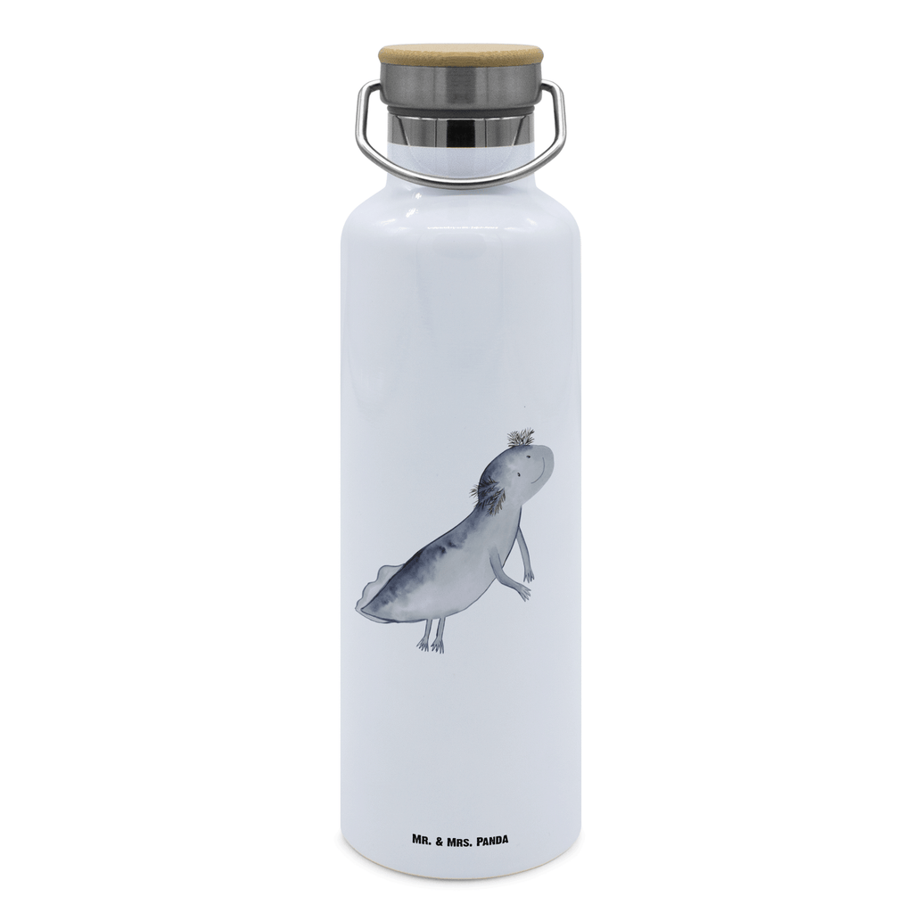 Trinkflasche Axolotl Schwimmen Thermosflasche, Isolierflasche, Edelstahl, Trinkflasche, isoliert, Wamrhaltefunktion, Sportflasche, Flasche zum Sport, Sportlerflasche, Axolotl, Molch, Axolot, Schwanzlurch, Lurch, Lurche, Problem, Probleme, Lösungen, Motivation