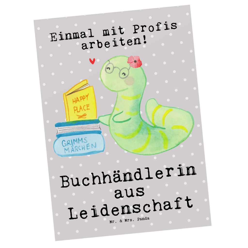 Postkarte Buchhändlerin aus Leidenschaft Postkarte, Karte, Geschenkkarte, Grußkarte, Einladung, Ansichtskarte, Geburtstagskarte, Einladungskarte, Dankeskarte, Ansichtskarten, Einladung Geburtstag, Einladungskarten Geburtstag, Beruf, Ausbildung, Jubiläum, Abschied, Rente, Kollege, Kollegin, Geschenk, Schenken, Arbeitskollege, Mitarbeiter, Firma, Danke, Dankeschön, Buchhändlerin, Buchhandlung, Buchverkäuferin, Bibliothekarin, Bücherwurm