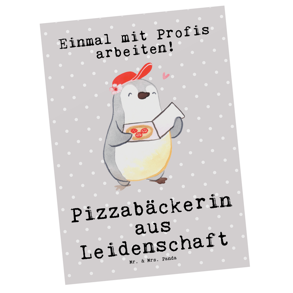 Postkarte Pizzabäckerin aus Leidenschaft Postkarte, Karte, Geschenkkarte, Grußkarte, Einladung, Ansichtskarte, Geburtstagskarte, Einladungskarte, Dankeskarte, Ansichtskarten, Einladung Geburtstag, Einladungskarten Geburtstag, Beruf, Ausbildung, Jubiläum, Abschied, Rente, Kollege, Kollegin, Geschenk, Schenken, Arbeitskollege, Mitarbeiter, Firma, Danke, Dankeschön, Lieferdienstmitarbeiterin, Pizzabäckerin, Pizzabotin, Pizzabringdienst, Lieferbringdienst