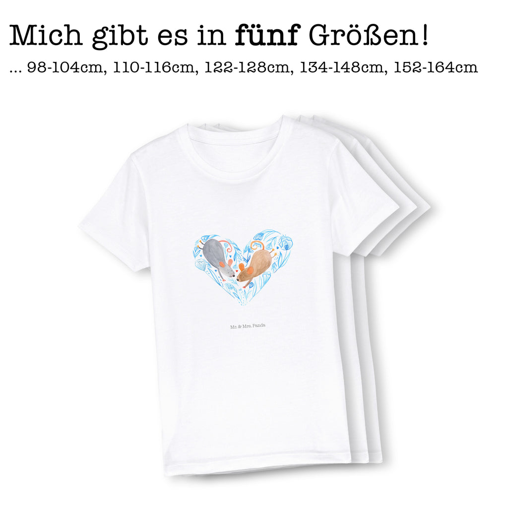 Organic Kinder T-Shirt Mäuse Herz Kinder T-Shirt, Kinder T-Shirt Mädchen, Kinder T-Shirt Jungen, Liebe, Partner, Freund, Freundin, Ehemann, Ehefrau, Heiraten, Verlobung, Heiratsantrag, Liebesgeschenk, Jahrestag, Hocheitstag, Maus, Mäuse, Liebesbotschaft, Liebesbeweis, Hochzeit, Lieblingsmensch, Gemeinsamkeit, Love, Geschenk für zwei