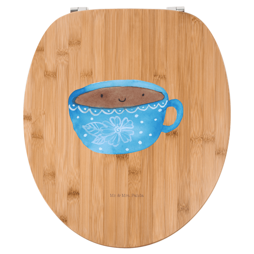 Motiv WC Sitz Kaffee Tasse Klobrille, Klodeckel, Toilettendeckel, WC-Sitz, Toilette, Tiermotive, Gute Laune, lustige Sprüche, Tiere, Kaffee, Tasse, Liebe, Geschmack, Genuss, Glücklich