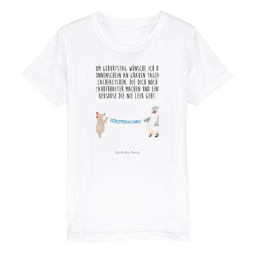 Organic Kinder T-Shirt Maus Pinguin Geburtstag Kinder T-Shirt, Kinder T-Shirt Mädchen, Kinder T-Shirt Jungen, Geburtstag, Geburtstagsgeschenk, Geschenk, Maus, Pinguin, Geburtstage, Happy Birthday, Geburtstagsfeier