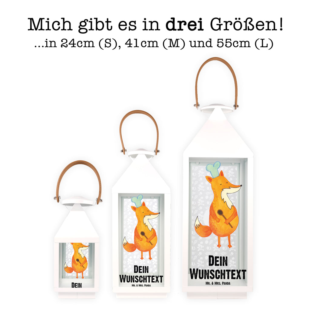 Personalisierte Deko Laterne Fuchs Koch Gartenlampe, Gartenleuchte, Gartendekoration, Gartenlicht, Laterne kleine Laternen, XXL Laternen, Laterne groß, Fuchs, Füchse, Koch Geschenk, Küche Spruch, Küche Deko, Köche, Bäcker, Party Spruch, Spruch lustig, witzig