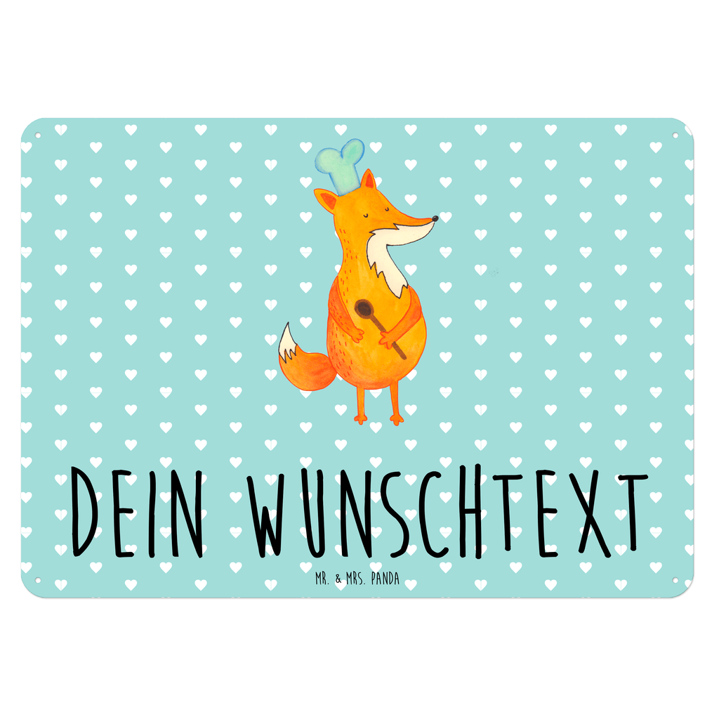 Personalisiertes Blechschild Fuchs Koch Blechschild, Metallschild, Geschenk Schild, Schild, Magnet-Metall-Schild, Deko Schild, Wandschild, Wand-Dekoration, Türschild, Fuchs, Füchse, Koch Geschenk, Küche Spruch, Küche Deko, Köche, Bäcker, Party Spruch, Spruch lustig, witzig