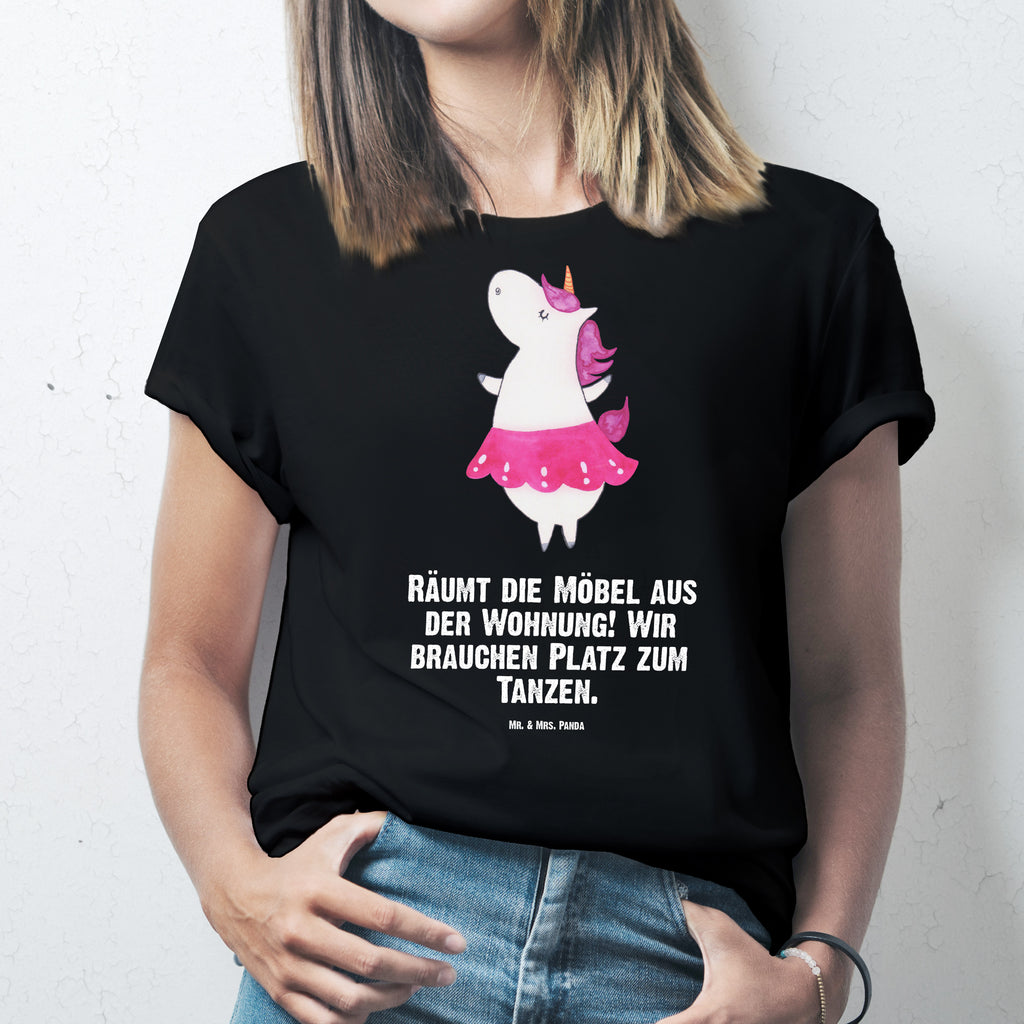 T-Shirt Standard Einhorn Ballerina T-Shirt, Shirt, Tshirt, Lustiges T-Shirt, T-Shirt mit Spruch, Party, Junggesellenabschied, Jubiläum, Geburstag, Herrn, Damen, Männer, Frauen, Schlafshirt, Nachthemd, Sprüche, Einhorn, Einhörner, Einhorn Deko, Pegasus, Unicorn, Tanzen, Ballerina, Wohnung, Spaß, Feiern, Geburtstag, Tänzerin, Lebenslust, Lebensfreude