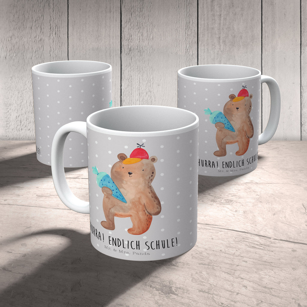 Tasse Bär Schultüte Tasse, Kaffeetasse, Teetasse, Becher, Kaffeebecher, Teebecher, Keramiktasse, Porzellantasse, Büro Tasse, Geschenk Tasse, Tasse Sprüche, Tasse Motive, Kaffeetassen, Tasse bedrucken, Designer Tasse, Cappuccino Tassen, Schöne Teetassen, Bär, Teddy, Teddybär, Bär Motiv, Schultüte, Erster Schultag Geschenk, Einschulung Geschenk, Schule Geschenk, Grundschule, Schulanfang, Schulbeginn