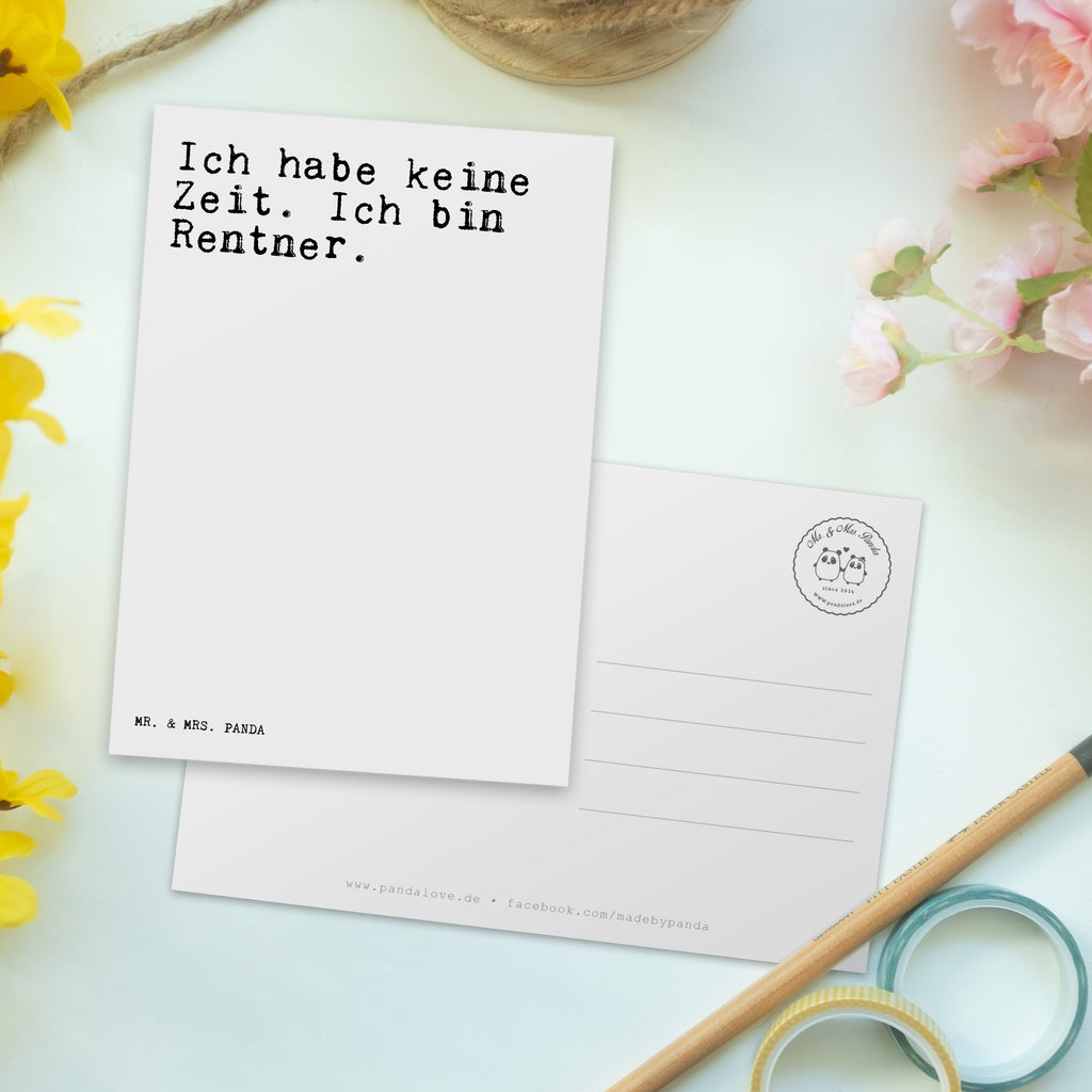 Postkarte Sprüche und Zitate Ich habe keine Zeit. Ich bin Rentner. Postkarte, Karte, Geschenkkarte, Grußkarte, Einladung, Ansichtskarte, Geburtstagskarte, Einladungskarte, Dankeskarte, Ansichtskarten, Einladung Geburtstag, Einladungskarten Geburtstag, Spruch, Sprüche, lustige Sprüche, Weisheiten, Zitate, Spruch Geschenke, Spruch Sprüche Weisheiten Zitate Lustig Weisheit Worte