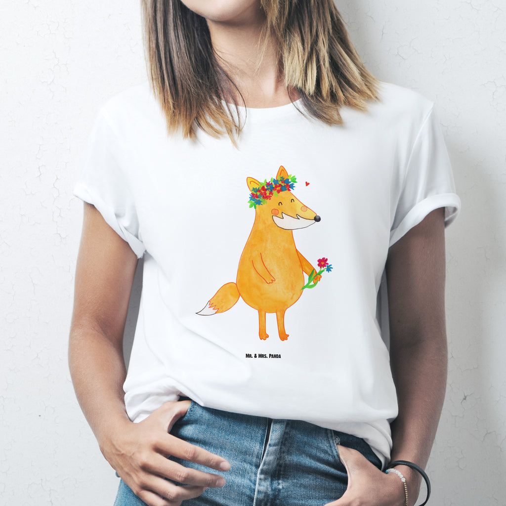 T-Shirt Standard Fuchs Blumenliebe T-Shirt, Shirt, Tshirt, Lustiges T-Shirt, T-Shirt mit Spruch, Party, Junggesellenabschied, Jubiläum, Geburstag, Herrn, Damen, Männer, Frauen, Schlafshirt, Nachthemd, Sprüche, Fuchs, Füchse, Fox, Liebe, Freundin, Fuchsmädchen, Blumenmädchen, Freundinnen, Liebesbeweis, Blume, Blumen, Motivation, Freude, ich, mich, Selbstliebe