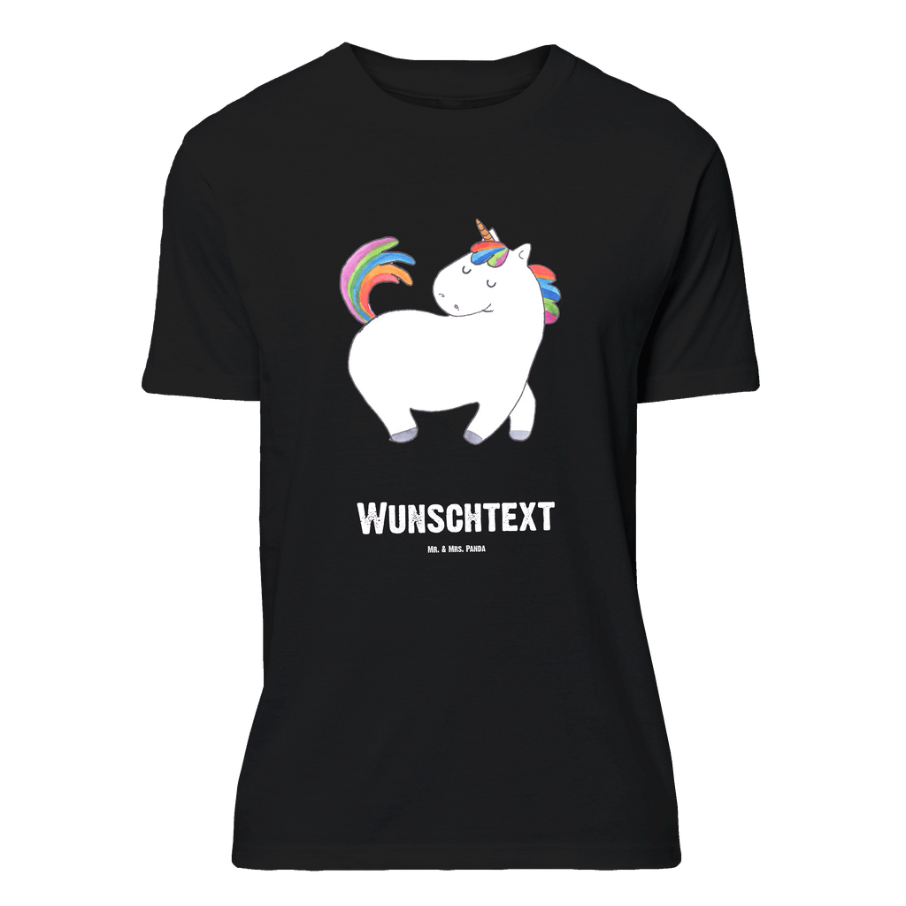 Personalisiertes T-Shirt Einhorn stolzierend T-Shirt Personalisiert, T-Shirt mit Namen, T-Shirt mit Aufruck, Männer, Frauen, Wunschtext, Bedrucken, Einhorn, Einhörner, Einhorn Deko, Pegasus, Unicorn, stolz, anders, bunt, Pferd, Reiter, Reiten, Freundin, Geschenk