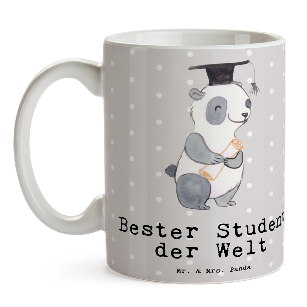 Tasse Panda Bester Student der Welt Tasse, Kaffeetasse, Teetasse, Becher, Kaffeebecher, Teebecher, Keramiktasse, Porzellantasse, Büro Tasse, Geschenk Tasse, Tasse Sprüche, Tasse Motive, Kaffeetassen, Tasse bedrucken, Designer Tasse, Cappuccino Tassen, Schöne Teetassen, für, Dankeschön, Geschenk, Schenken, Geburtstag, Geburtstagsgeschenk, Geschenkidee, Danke, Bedanken, Mitbringsel, Freude machen, Geschenktipp, Student, Studium, Sohn, Spaß, Musterschüler, lustig, Studienabschluss, witzig, Universität, Abschluss, Alumni, Uni, Studenten, Hochschule