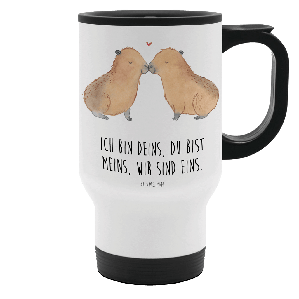 Thermobecher Capybara Liebe Thermobecher, To Go Becher, Thermotasse, Kaffeebecher, Isolierbecher, Thermobecher To Go, Warmhaltetasse, Edelstahlbecher, Reisebecher, Tasse mit Deckel, Thermobecher für 400 ml, Kaffeetasse zum Mitnehmen, Tasse zum Mitnehmen, Spülmaschinenfest, Tiermotive, Gute Laune, lustige Sprüche, Tiere, Capybara, Liebe, verliebt, Paar, Jahrestag, Kuschel Capybaras, Tierliebe, Romantisches Geschenk, Handgezeichnet, Verschmolzen, Geschenkidee, Beziehung, Partnertiere, Ich bin deins, Du bist meins, Liebesspruch, Herzlich, Valentinstag, Ehejubiläum, Liebesbeweis