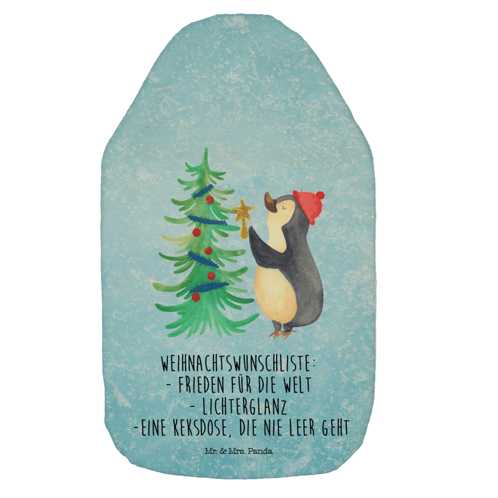 Wärmflasche Pinguin Weihnachtsbaum Wärmekissen, Kinderwärmflasche, Körnerkissen, Wärmflaschenbezug, Wärmflasche mit Bezug, Wärmflasche, Bettflasche, Kleine Wärmflasche, Winter, Weihnachten, Weihnachtsdeko, Nikolaus, Advent, Heiligabend, Wintermotiv, Pinguin