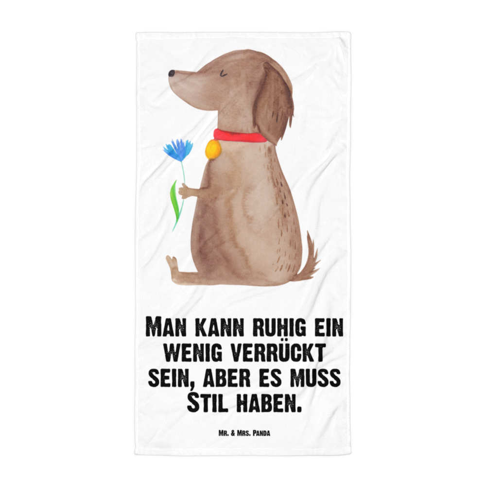 XL Badehandtuch Hund Blume Handtuch, Badetuch, Duschtuch, Strandtuch, Saunatuch, Hund, Hundemotiv, Haustier, Hunderasse, Tierliebhaber, Hundebesitzer, Sprüche, Hunde, Frauchen, Hundeliebe