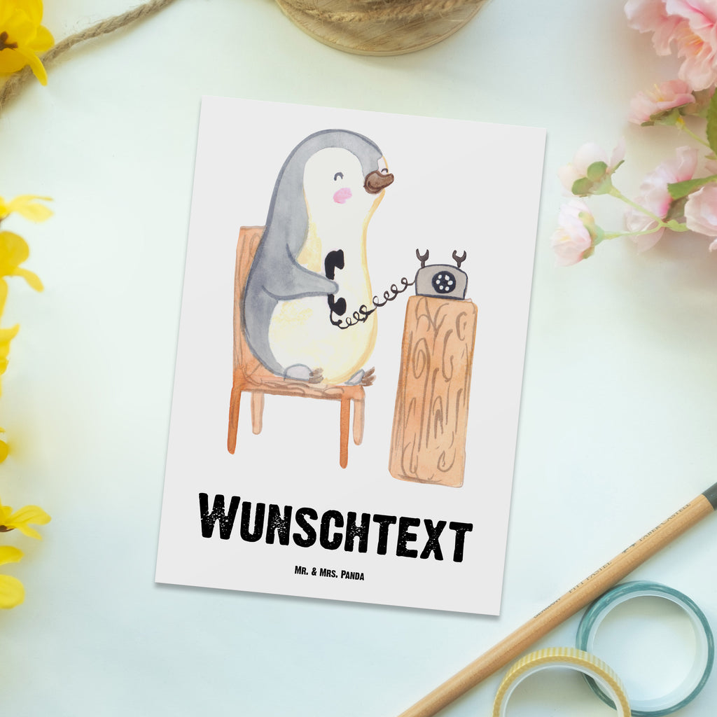 Personalisierte Postkarte Callcenteragent mit Herz Postkarte mit Namen, Postkarte bedrucken, Postkarte mit Wunschtext, Postkarte personalisierbar, Geschenkkarte mit Namen, Grußkarte mit Namen, Karte mit Namen, Einladung mit Namen, Ansichtskarte mit Namen, Geschenkkarte mit Wunschtext, Grußkarte mit Wunschtext, Karte mit Wunschtext, Einladung mit Wunschtext, Ansichtskarte mit Wunschtext, Beruf, Ausbildung, Jubiläum, Abschied, Rente, Kollege, Kollegin, Geschenk, Schenken, Arbeitskollege, Mitarbeiter, Firma, Danke, Dankeschön, Kundendienstmitarbeiter, Callcenteragent, customer service, backoffice mitarbeiter