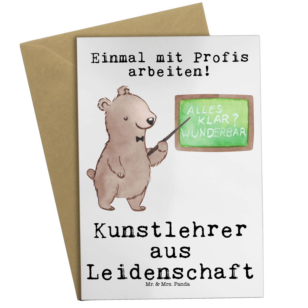 Grußkarte Kunstlehrer aus Leidenschaft Grußkarte, Klappkarte, Einladungskarte, Glückwunschkarte, Hochzeitskarte, Geburtstagskarte, Karte, Ansichtskarten, Beruf, Ausbildung, Jubiläum, Abschied, Rente, Kollege, Kollegin, Geschenk, Schenken, Arbeitskollege, Mitarbeiter, Firma, Danke, Dankeschön, Kunstlehrer, Kunstunterricht, Kunstschule