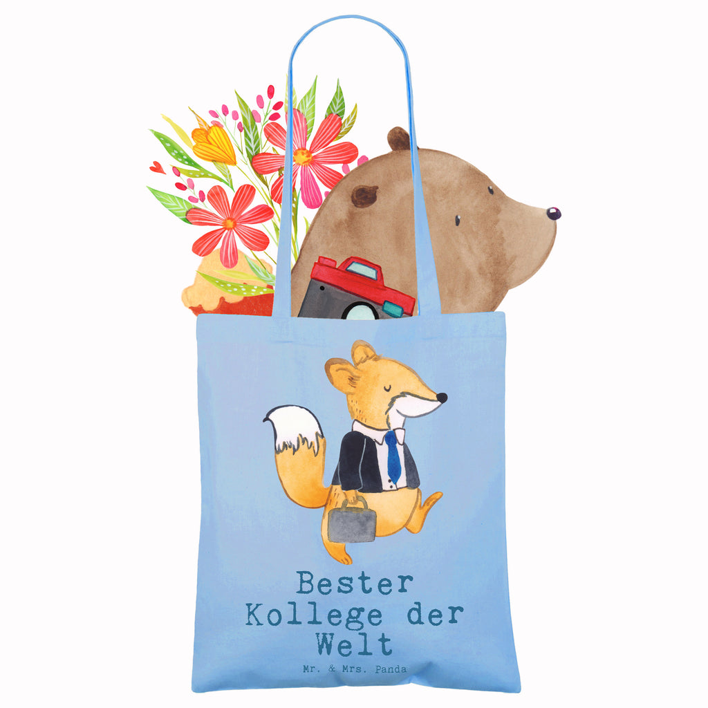 Tragetasche Fuchs Bester Kollege der Welt Beuteltasche, Beutel, Einkaufstasche, Jutebeutel, Stoffbeutel, Tasche, Shopper, Umhängetasche, Strandtasche, Schultertasche, Stofftasche, Tragetasche, Badetasche, Jutetasche, Einkaufstüte, Laptoptasche, für, Dankeschön, Geschenk, Schenken, Geburtstag, Geburtstagsgeschenk, Geschenkidee, Danke, Bedanken, Mitbringsel, Freude machen, Geschenktipp, Arbeitskollege, Kollege, Büro, Abschiedsgeschenk, Ruhestand, Arbeit, Mitarbeiter, Berufsgenosse, Beruf