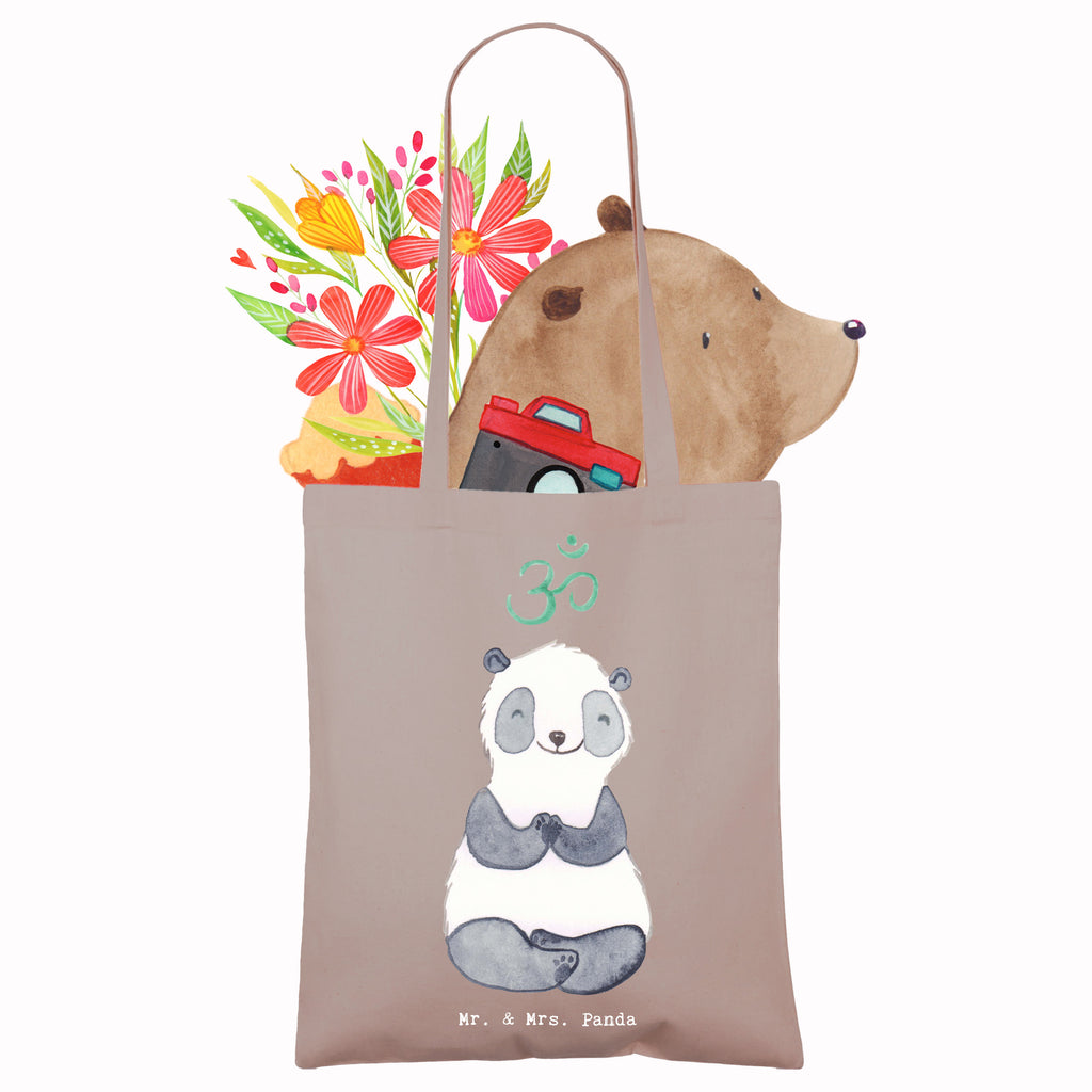 Tragetasche Panda Meditieren Medizin Beuteltasche, Beutel, Einkaufstasche, Jutebeutel, Stoffbeutel, Tasche, Shopper, Umhängetasche, Strandtasche, Schultertasche, Stofftasche, Tragetasche, Badetasche, Jutetasche, Einkaufstüte, Laptoptasche, Geschenk, Sport, Sportart, Hobby, Schenken, Danke, Dankeschön, Auszeichnung, Gewinn, Sportler, Meditieren, Meditation, Meditationskurs