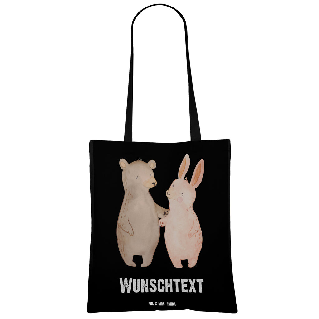 Personalisierte Tragetasche Bär Hase Umarmen Personalisierte Beuteltasche, Personalisierter Beutel, Personalisierte Einkaufstasche, Personalisierter Jutebeutel, Personalisierter Stoffbeutel, Tragetasche mit Namen, Einkaufstasche mit Namen, Stoffbeutel mit Namen, Personalisierte Tasche, Personalisierte Jutetasche, Personalisierte Kindergartentasche, Liebe, Partner, Freund, Freundin, Ehemann, Ehefrau, Heiraten, Verlobung, Heiratsantrag, Liebesgeschenk, Jahrestag, Hocheitstag, Freunde, bester Freund, Hase, Bär, Bärchen, best friends