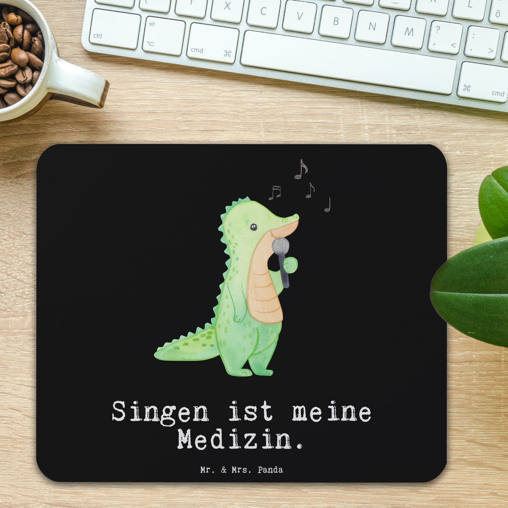 Mauspad Krokodil Singen Medizin Mousepad, Computer zubehör, Büroausstattung, PC Zubehör, Arbeitszimmer, Mauspad, Einzigartiges Mauspad, Designer Mauspad, Mausunterlage, Mauspad Büro, Geschenk, Sport, Sportart, Hobby, Schenken, Danke, Dankeschön, Auszeichnung, Gewinn, Sportler, Singen, Band, Live Auftritt, Gesang, Hobbysänger