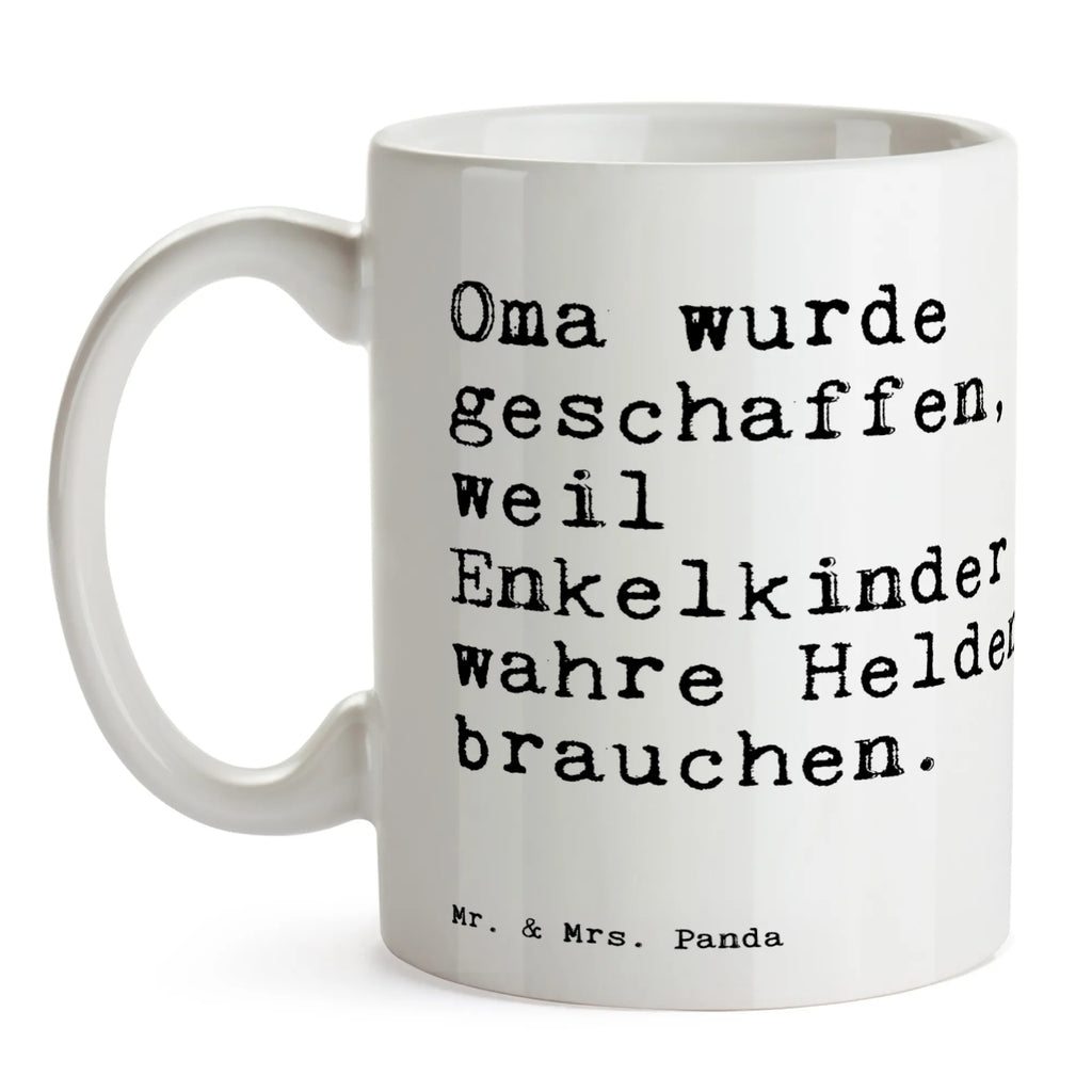 Tasse Oma wurde geschaffen, weil... Tasse, Kaffeetasse, Teetasse, Becher, Kaffeebecher, Teebecher, Keramiktasse, Porzellantasse, Büro Tasse, Geschenk Tasse, Tasse Sprüche, Tasse Motive, Kaffeetassen, Tasse bedrucken, Designer Tasse, Cappuccino Tassen, Schöne Teetassen, Spruch, Sprüche, lustige Sprüche, Weisheiten, Zitate, Spruch Geschenke, Spruch Sprüche Weisheiten Zitate Lustig Weisheit Worte